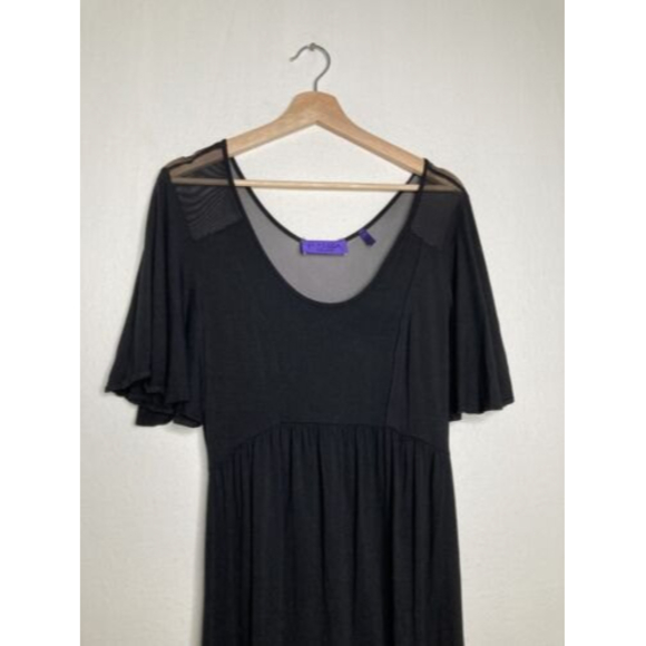 Patrizia Luca Milano Little Black  Cocktail Dress Asymmetrical Hem Size Medium - Picture 7 of 12